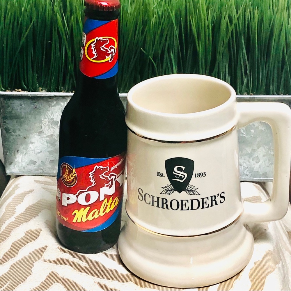BEER MUG STEIN : Schroeder’s NWOT